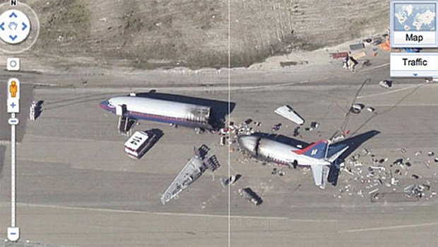 Google Maps Plane Crash is Fake
