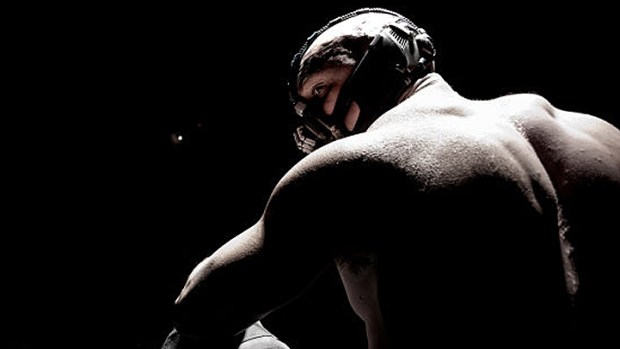 Look! It's Tom Hardy as Bane in "Dark Knight Rises"