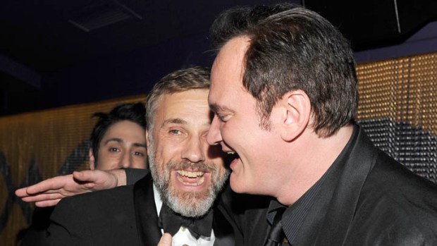 Tarantino and Waltz Making Slave Revenge Western "Django Unchained"