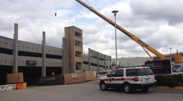 One Dead in Mall Garage Collapse