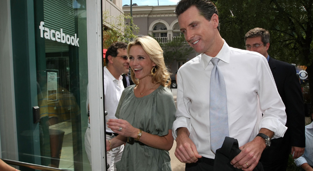 Newsom Saves Face with Facebook