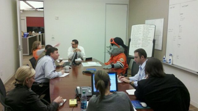 Lou Seal Stops By NBC Bay Area