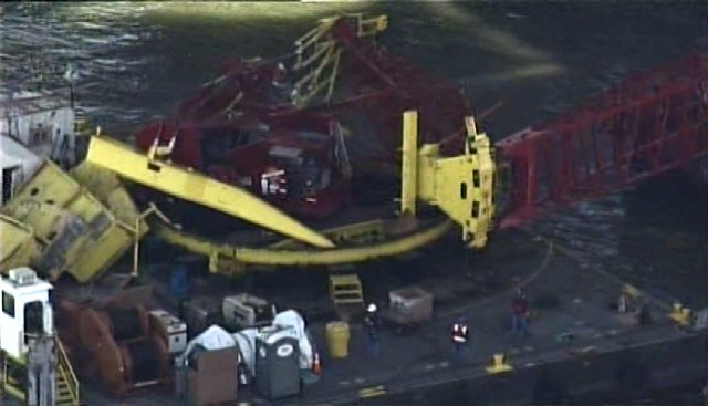 Crane Collapse on New Bay Bridge Span