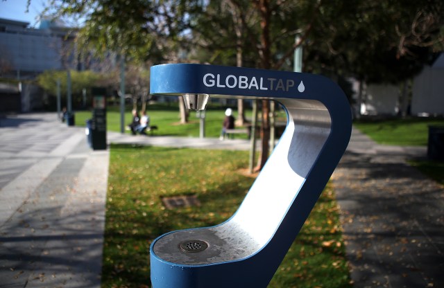 Drinking Fountains of the Future Arrive in the City