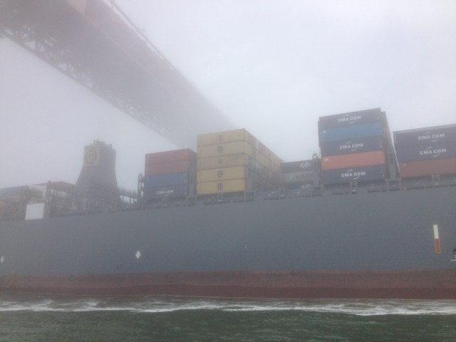 Images: MSC Fabiola Sails Through the Bay