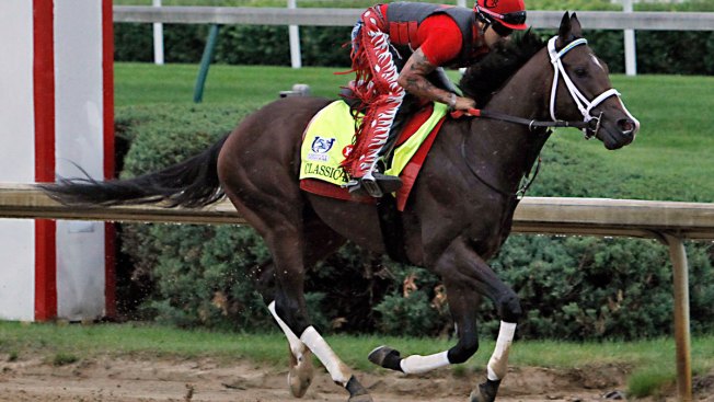 Classic Empire 'looked really awesome' during workout for Preakness
