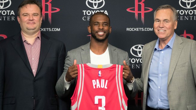 Chris Paul Makes Ricky Bobby Reference in Houston Rockets Intro Press Conference