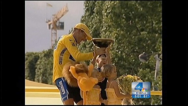 Some supporters of Lance Armstrong – stripped of his seven Tour de France titles and banned from cycling for life after he dropped his fight against doping allegations – say they think charges that the 40-year-old cancer survivor may have been more vindictive than regulatory. Patrick Healy reports from Brentwood for the NBC4 News at 5 p.m. on Aug. 24, 2012.