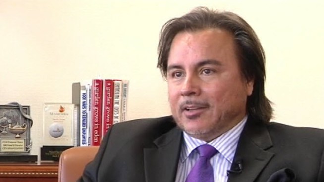 Chris Zapata, the San Leandro city manager, takes pay cut in order to pay employees. NBC Bay Area's Jodi Hernandez reports.
