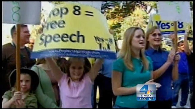 The U.S. Supreme Court on Friday agreed to take its first serious look at the issue of same-sex marriage by granting review of the federal Defense of Marriage act and Prop 8, California's voter-approved ban on same-sex marriage. The hearings are expected to start as soon as March 2013, and both sides of the issue say it's a long-awaited chance to plead their case. Lolita Lopez reports from Hollywood for the NBC4 News at 6 p.m. on Dec. 7, 2012.