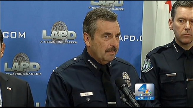 Los Angeles authorities announced a $1 million reward leading to the capture Christopher Dorner, suspected in the fatal shootings of three people, including a police officer, in an alleged revenge plot. NBC4's Jane Yamamoto reports for the NBC4 News at 6 p.m. on Sunday, Feb. 10, 2013.