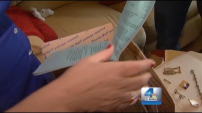 Hyla Merin received her father's purple heart 67 years after he perished in WWII, after a West Hollywood apartment manager found it in a box. Ted Chen reports for the NBC4 News at 5 p.m. on Sunday, Feb. 17, 2013.