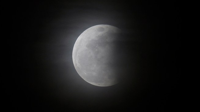 Partial Lunar Eclipse Rises
