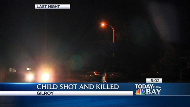 In what police describe as a tragic accident, the 3-year-old  son of a San Jose police officer was shot and killed Wednesday evening at his home in Gilroy.