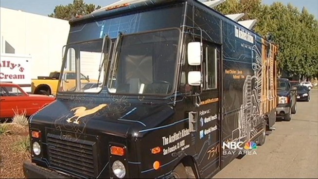 Many catering trucks that serve food daily throughout the bay area were made in Hayward.  NBC Bay Area's Kris Sanchez serves up the story.