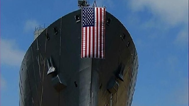 Paul Chavez, the son of Cesar Chavez, talks about why he is happy to see a Naval ship named after his father. Diana Guevara reports.