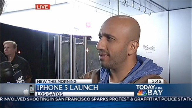In a now familiar global ritual, Apple fans jammed shops from Paris to New York pick up the tech juggernaut's latest iPhone. That includes Bay Area spots, like Los Gatos, too. Scott McGrew reports.