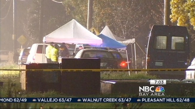 Police found a man shot dead in Menlo Park Saturday evening.