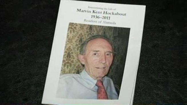 A widow is hoping whoever stole her husband's ashes from an <a title=