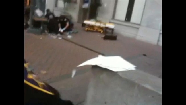 NBC Bay Area's Jodi Hernandez was just feet away from the shooting when it happened.  Suddenly Jodi and her photographer found themselves in the middle of a crime scene.  Here is the moment it unfolded on video, as Jodi describes what happened next.