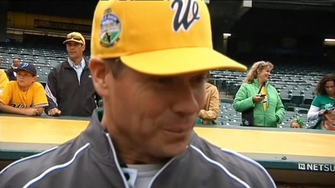 It was a field of dreams for the Petaluma National Little League team at the A's game in Oakland Friday, especially after the team beat the Boston Red Sox 20-2. The boys took third in the World Series of Little League games. Jean Elle rpeorts.