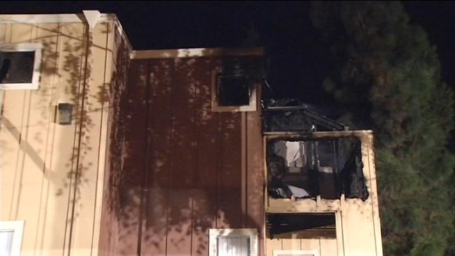 An early Tuesday morning fire at the Villa Monterey Apartment Complex in South San Jose gutted one unit, forcing the two men inside to escape by jumping off the second floor. Stephanie Chuang reports.