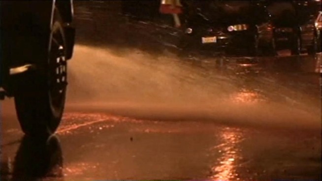 This is some of the raw video from last week's water works.