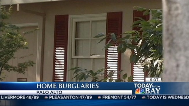 Residential burglaries are at a five-year high in Palo Alto, according to crime statistics released Tuesday. Neighbors are upset. Christie Smith reports.