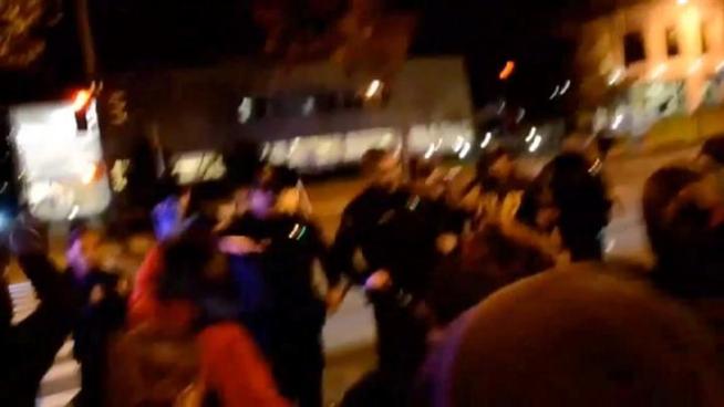 The overnight hours were tense to say the least at Occupy Berkeley.