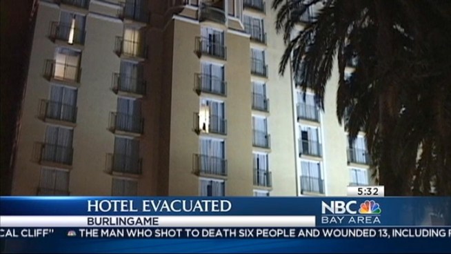 A boiler burst at the Burlingame Embassy Suites on Wednesday night, forcing guests to be temporarily evacuated. No one was hurt. Bob Redell reports.