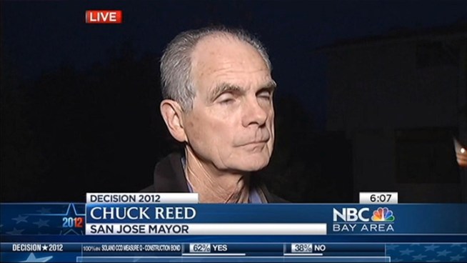 Early Wednesday morning, San Jose Mayor Chuck Reed comments on his disappointment that the minimum wage hike passed and his pleasure that Rose Hererra won her city council seat again. Bob Redell reports.