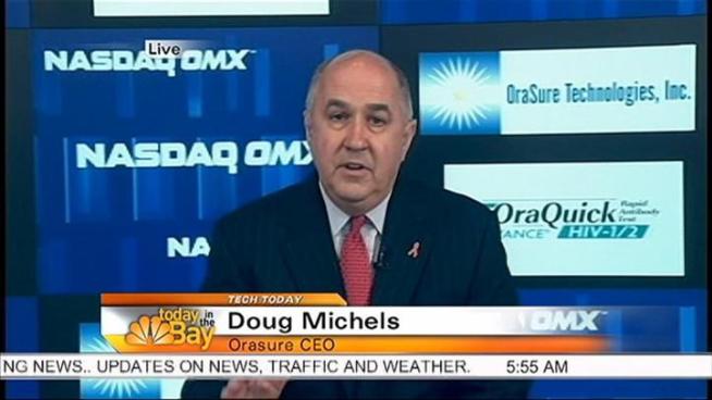 Scott McGrew talks to the CEO of Orasure, a company that offers a saliva test designed to detect HIV. Today is National HIV Testing Day.