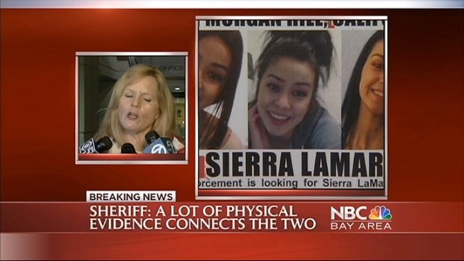 It's the worst possible news -- a 21-year-old man has been arrested in the kidnapping and murder of missing teenager Sierra Lamar.  Antolin Garcia-Torres is facing charges after his arrest earlier today in Santa Clara County.  NBC Bay Area's George Kiriyama talked to Sheriff Laurie Smith.