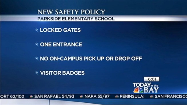 Parkside Elementary School in San Mateo has some tighter safety measures at its campus after police say a San Francisco man nabbed a 9-year-old girl in the bathroom and groped her. Bob Redell reports.