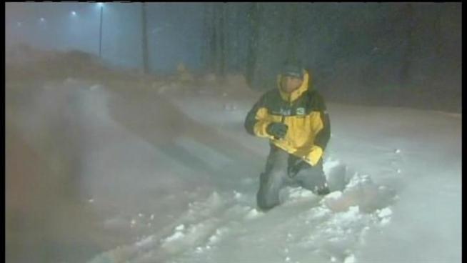 Video from the snowfall in the Sierra Mountains during the winter storm that started on Feb. 29.