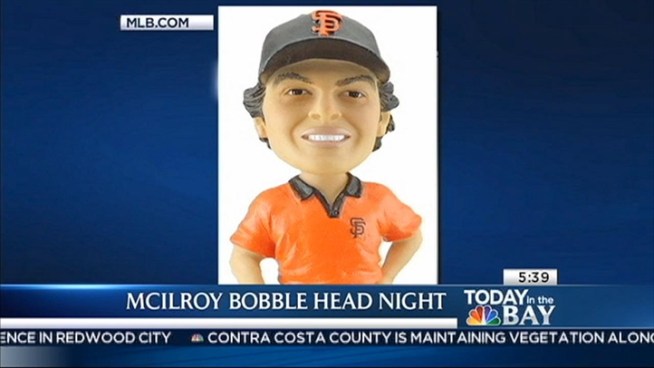 McIlroy throwing out first pitch on Irish Heritage Night at AT&T Park