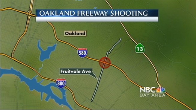 A 26-year-old man is in the hospital after being shot while behind the wheel on Fruitvale Ave in Oakland.