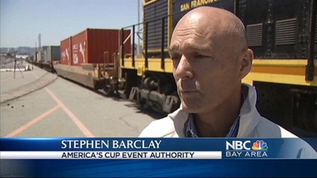 When you hear mention of the America s Cup Yacht race, the image of sailboats crisscrossing the Bay likely comes to mind. But an international fleet of 13 yachts showing up for the America s Cup tune-up on the San Francisco Bay in August, made its grand entrance aboard railcars.