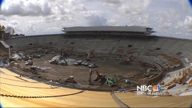 The $321 million renovations of Cal's football stadium may not be finished by the time the season begins Sept. 1.