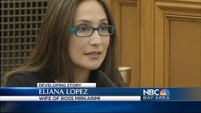 Eliana Lopez, wife of suspended Sheriff Ross Mirkarimi, took the stand Wednesday, and returned Thursday.