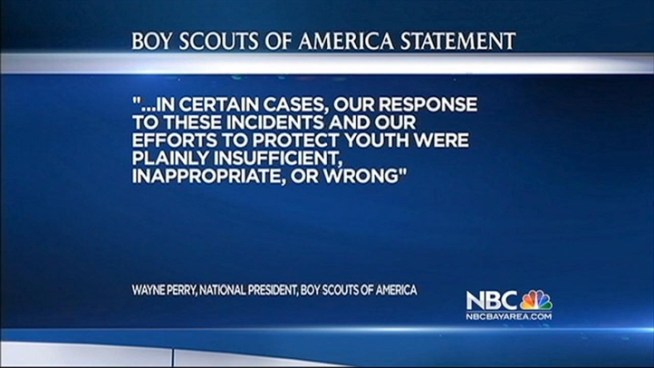 Police chiefs, prosecutors, pastors and local Boy Scout leaders quietly worked to cover up child abuse allegations, according to a trove of some 14,500 pages from the Scouts  so-called  perversion files  made public on Thursday. The files, which date back from 1959 to 1985, contain details about proven molesters, but also unsubstantiated allegations.  George Kiriyama reports.