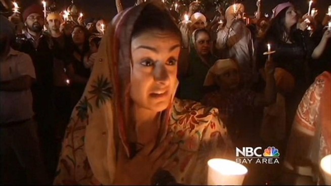 Sikhs in San Jose and Fremont hold candlelight vigils following the temple shooting at a Sikh temple in Wisconsin, where six worshipers were killed. George Kitiyama reports.