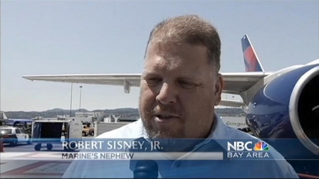 After 68 years and a long journey, the remains of a Redwood City man, missing in action from World War II, returned home Thursday to his family who plan to bury him with full military honors. The family of Marine Corps Tech. Sgt. James A. Sisney, who was 19 years old when he died in in the war, plan to hold a funeral service for him Friday at the Golden Gate National Cemetery in San Bruno.