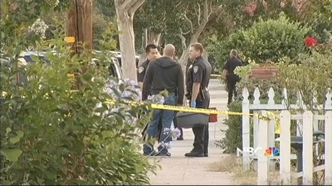 Police say an internet chat may have led to a Sunnyvale home invasion early Monday morning. Police have arrested two men, thought to be connected, and are still searching for a female suspect.
