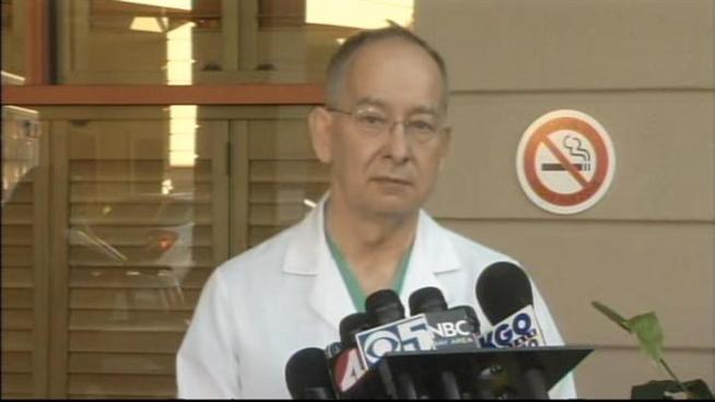Doctors who operated on the twins talk to the press post-surgery.