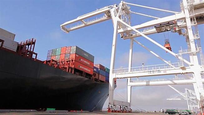 Sitting in a rattling cage 110 feet up in the air is all part of the job description of a container crane operator at the Port of Oakland.