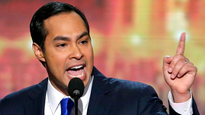 San Antonio Mayor Julian Castro addressed the Democratic National Convention in Charlotte, N.C., on Sept. 4.