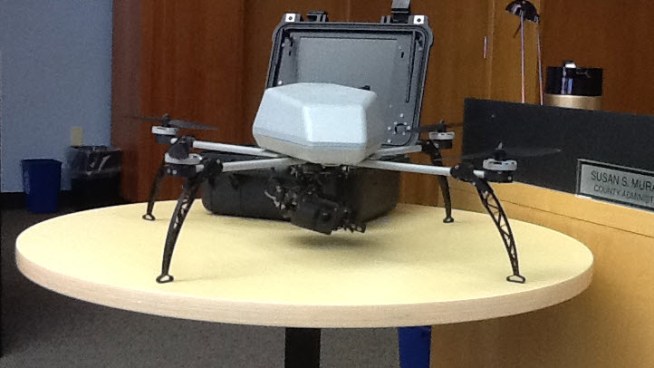 The Alameda County Sheriff's Department made a pitch on Thursday to a Board of Supervisors committee to approve the purchase of a four-pound aerial drone. Jodi Hernandez reports.