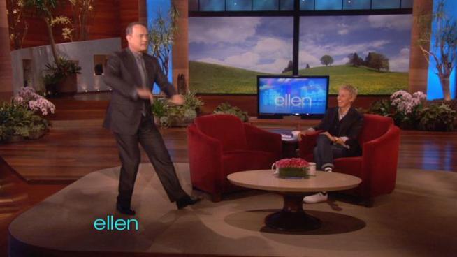 Tom Hanks went back to his Bay Area roots while promoting his new summer movie.