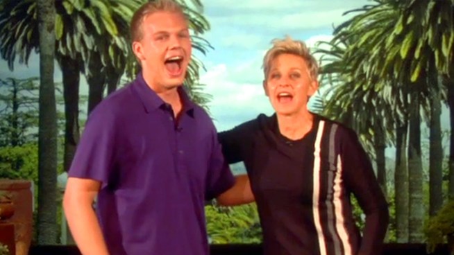 Talk show host Ellen Degeneres spoke with Boy Scout Ryan Andresen who was denied his Eagle Scout pin due to his sexual orientation. Ryan is an Honor student, head of the Gay/Lesbian club at his school, and is hoping to attend the University of San Francisco next year.
